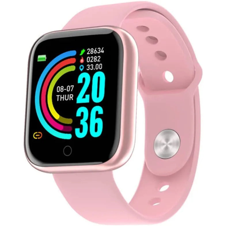 Smartwatch D20 Bluetooth com Monitor Cardíaco, Sono e Notificações | Android e iPhone