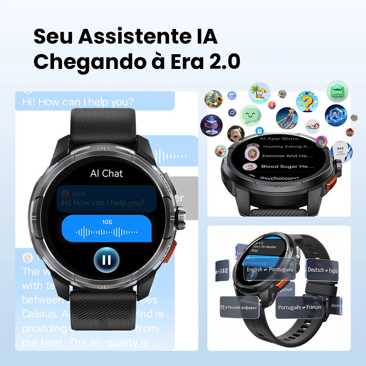 Smartwatch Haylou Solar Ultra GPS AMOLED 1.6" | Chamadas Bluetooth | Android e iPhone
