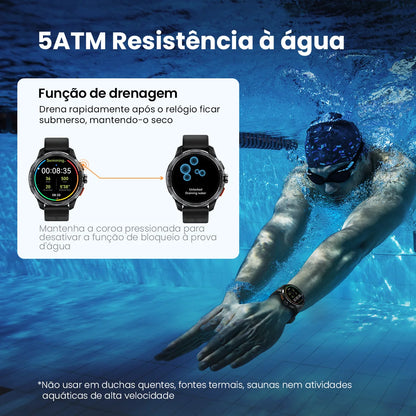 Smartwatch Haylou Solar Ultra GPS AMOLED 1.6" | Chamadas Bluetooth | Android e iPhone