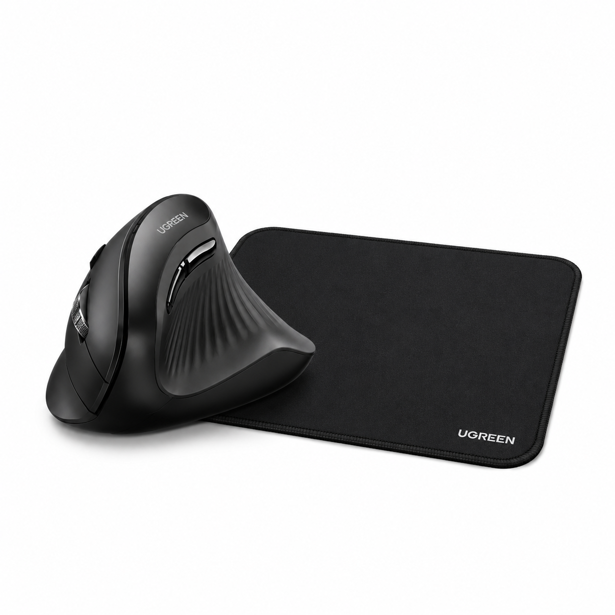 Mouse Vertical Ergonômico Ugreen Wireless Bluetooth Recarregável | 4000 DPI