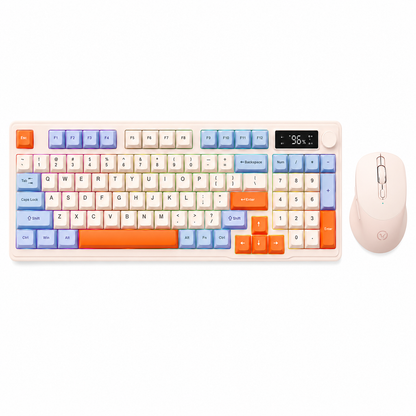 Kit Gamer FreeWolf M96 RGB | Teclado e Mouse Sem Fio Recarregáveis