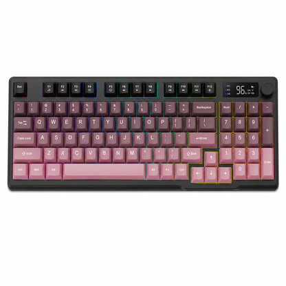 Kit Gamer FreeWolf M96 RGB | Teclado e Mouse Sem Fio Recarregáveis