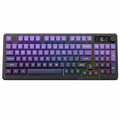 Kit Gamer FreeWolf M96 RGB | Teclado e Mouse Sem Fio Recarregáveis