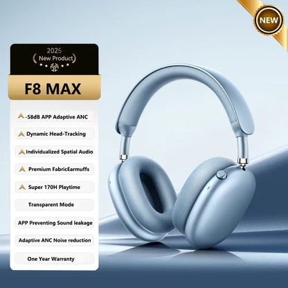 Headphone Bluetooth Picun F8 Pro ANC | Áudio Espacial 3D | Cancelamento de Ruído