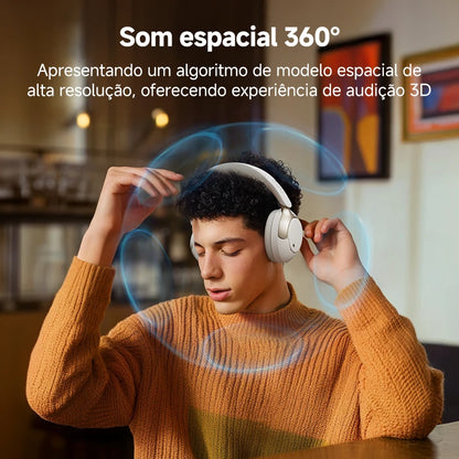 Headphone Bluetooth QCY H3 Pro ANC Hi-Res Audio | Cancelamento de Ruído | Até 55 Horas de Bateria