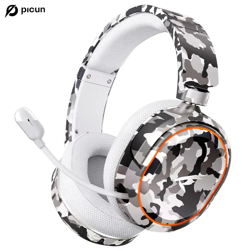 Headset Gamer Sem Fio Picun G2 RGB | Bluetooth + 2.4GHz | Som Surround 7.1 | PC, PS5 e Mobile