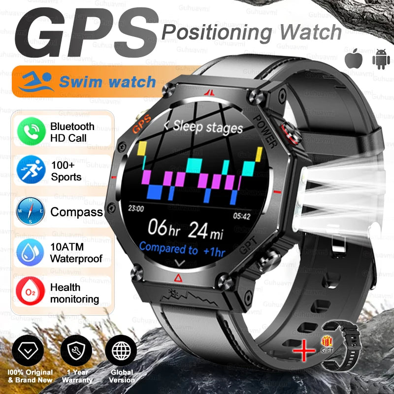 Smartwatch T-Rex 3 Ultra GPS AMOLED 10ATM | Chamadas Bluetooth | Militar Premium
