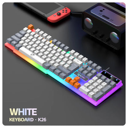 Teclado Gamer RAIKU T26 RGB USB ABNT2 | Iluminação LED | Layout Brasileiro