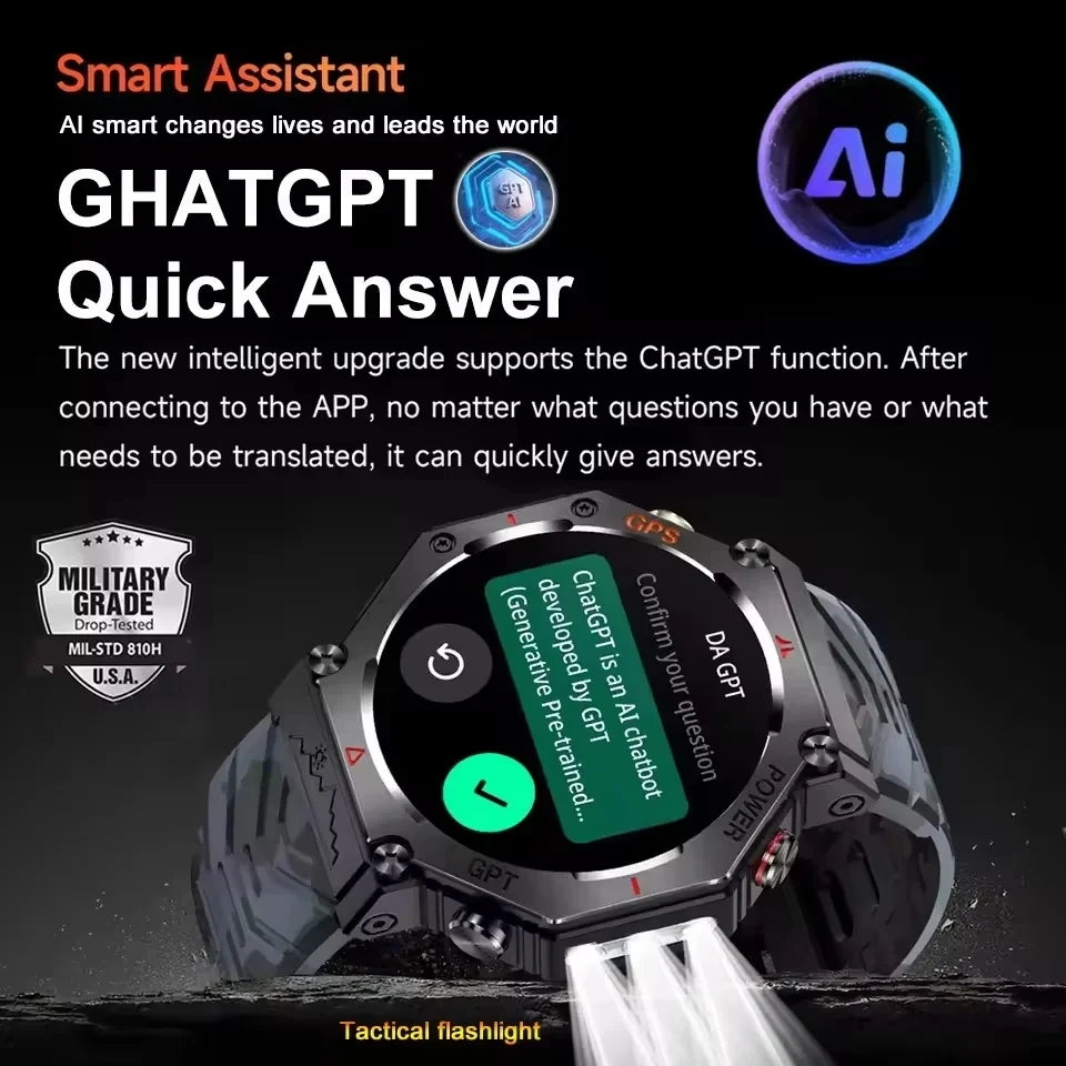 Smartwatch T-Rex 3 Ultra GPS AMOLED 10ATM | Chamadas Bluetooth | Militar Premium