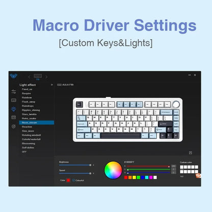 Teclado Mecânico Gamer AULA F75 RGB Wireless | Bluetooth | Hot Swap | Layout 75%