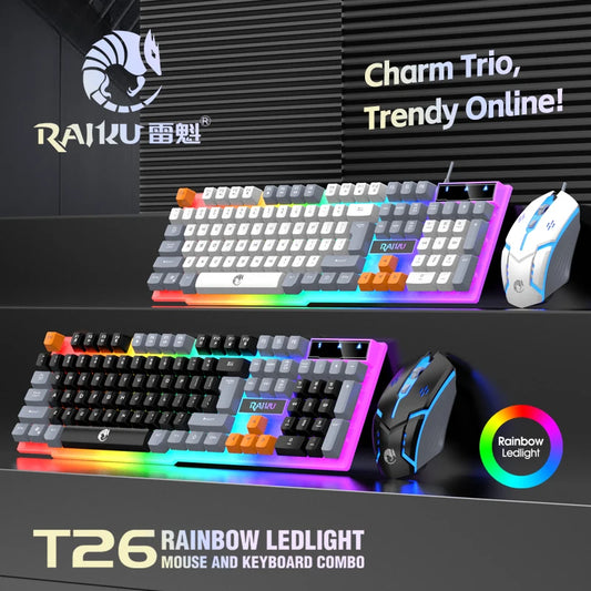Teclado Gamer RAIKU T26 RGB USB ABNT2 | Iluminação LED | Layout Brasileiro