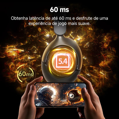 Headphone Bluetooth QCY H3 Pro ANC Hi-Res Audio | Cancelamento de Ruído | Até 55 Horas de Bateria