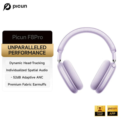 Headphone Bluetooth Picun F8 Pro ANC | Áudio Espacial 3D | Cancelamento de Ruído
