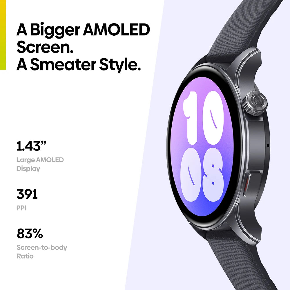 Smartwatch Zeblaze Btalk 3 GPS AMOLED 1.43" | Chamadas Bluetooth | Android e iPhone