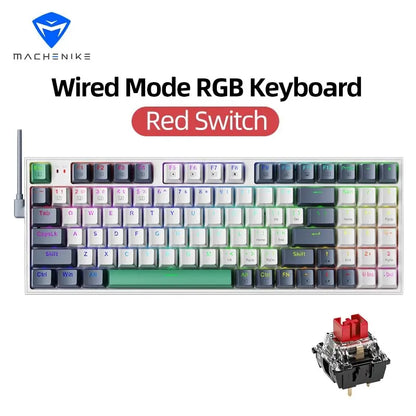 Teclado Mecânico Gamer Machenike K500 RGB | Hot Swap | Layout 94 Teclas