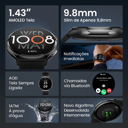 Smartwatch Haylou Solar Lite 2 AMOLED | Bluetooth | Android e iPhone