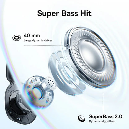 Headphone Bluetooth Baseus Bass BH1 NC Lite ANC | Até 80 Horas de Bateria | Sem Fio