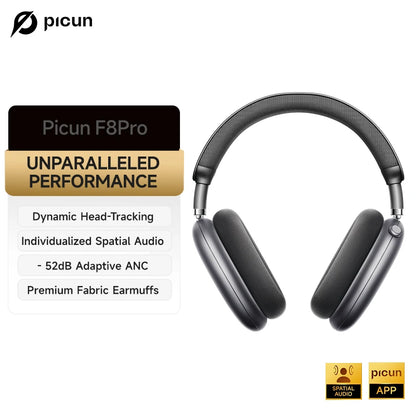 Headphone Bluetooth Picun F8 Pro ANC | Áudio Espacial 3D | Cancelamento de Ruído