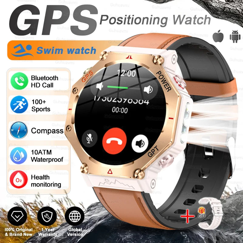Smartwatch T-Rex 3 Ultra GPS AMOLED 10ATM | Chamadas Bluetooth | Militar Premium