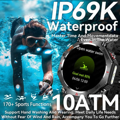 Smartwatch T-Rex 3 Ultra GPS AMOLED 10ATM | Chamadas Bluetooth | Militar Premium