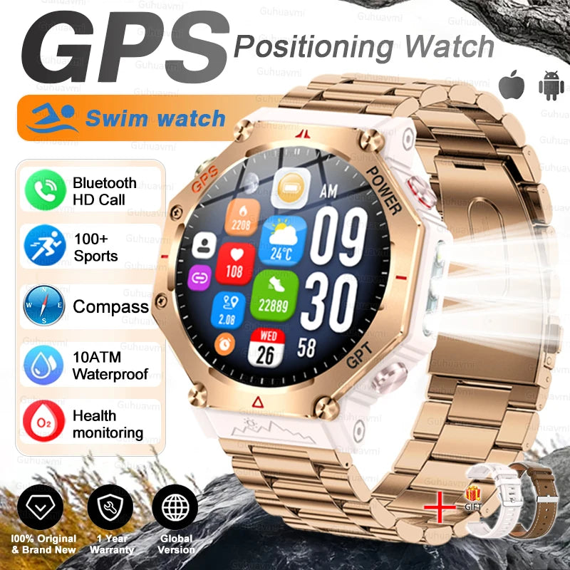 Smartwatch T-Rex 3 Ultra GPS AMOLED 10ATM | Chamadas Bluetooth | Militar Premium