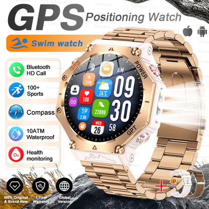 Smartwatch T-Rex 3 Ultra GPS AMOLED 10ATM | Chamadas Bluetooth | Militar Premium
