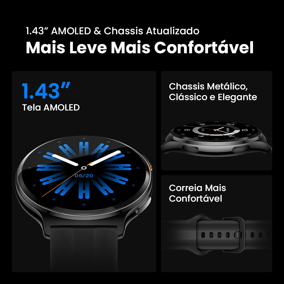 Smartwatch Haylou Solar Lite 2 AMOLED | Bluetooth | Android e iPhone