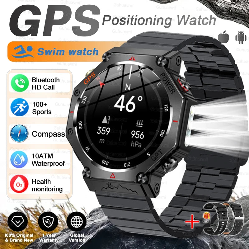 Smartwatch T-Rex 3 Ultra GPS AMOLED 10ATM | Chamadas Bluetooth | Militar Premium