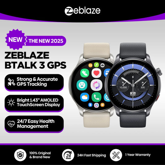 Smartwatch Zeblaze Btalk 3 GPS AMOLED 1.43" | Chamadas Bluetooth | Android e iPhone